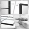 Modern Wall Mirror Rectangle Metal Frame Vertical Horizontal Hanging Black